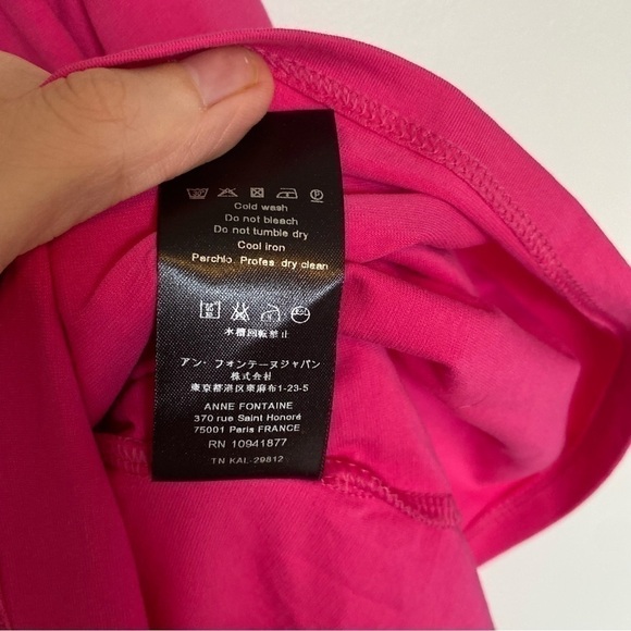 ANNE Fontaine Evelia Collared Long Sleeve Shirt Sz 10 - Picture 5 of 7